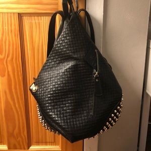 Black backpack with studs (new with tags)
